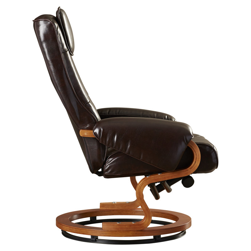 Corrigan Studio Medford Manual Swivel Recliner with Ottoman & Reviews